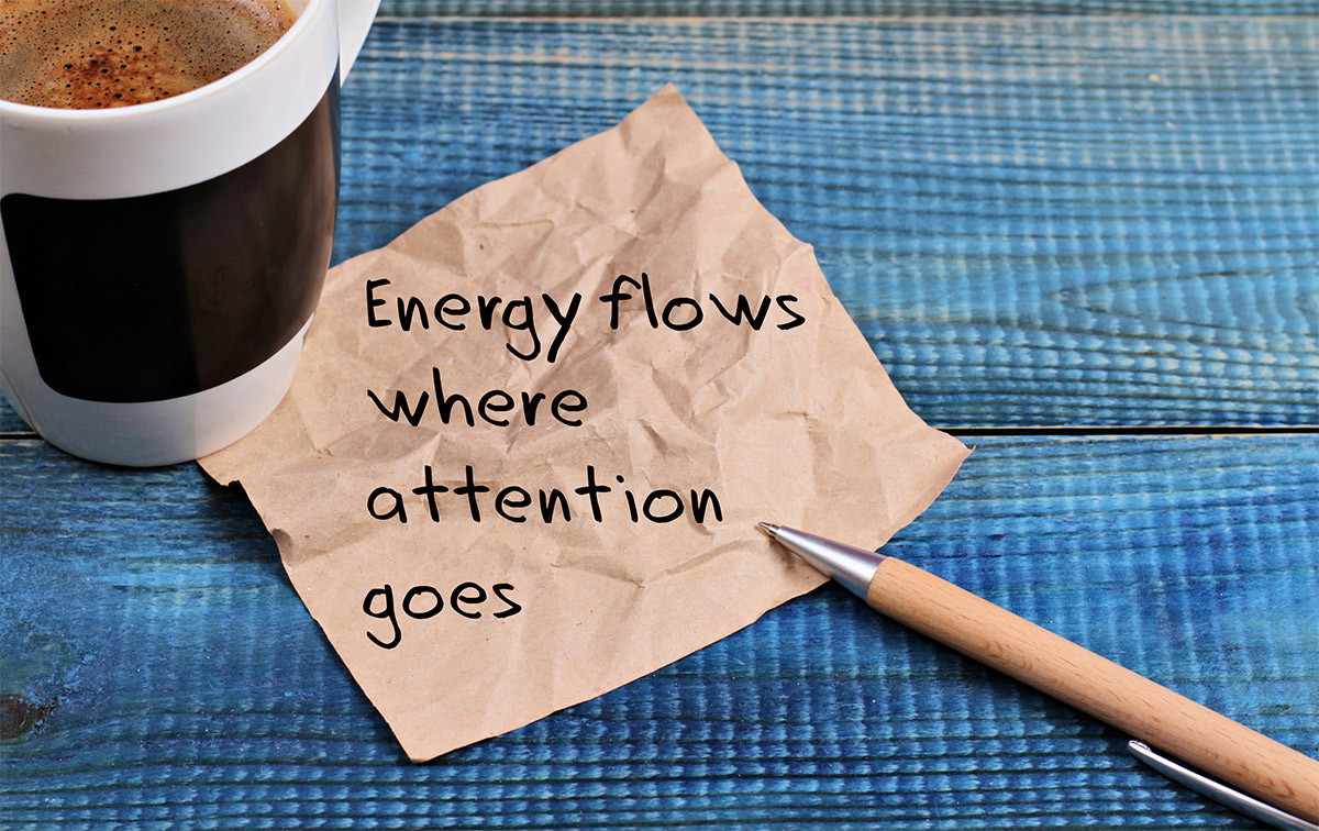 Energy Flows Where Attention Goes