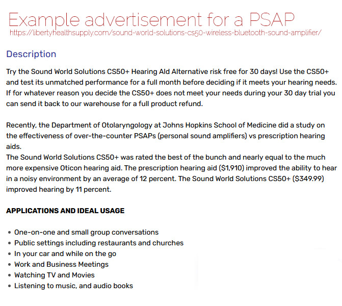 PSAP Advertisement