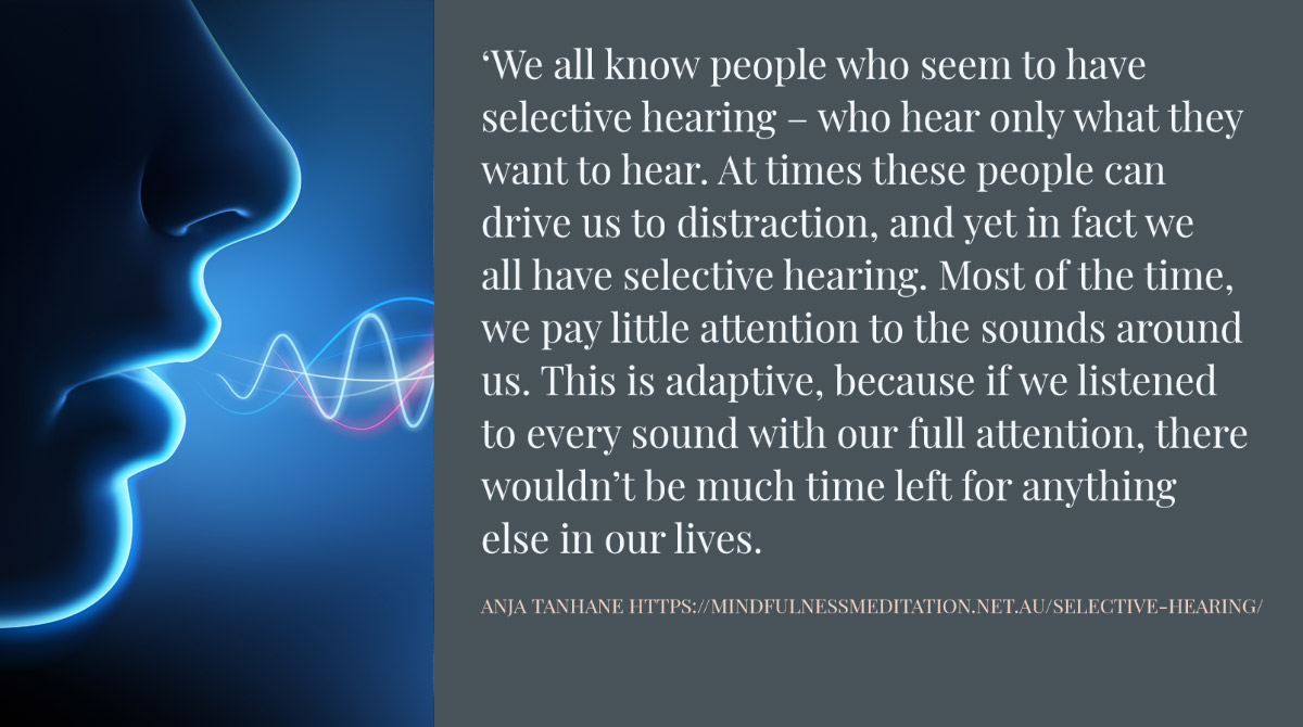 Selective Hearing An Adaption